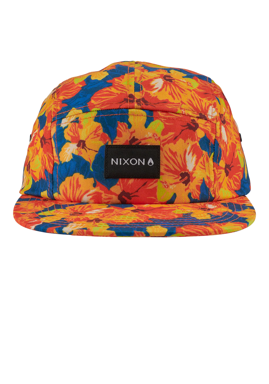 Mikey 5 Panel Hat - Orange / Multi - Image 3