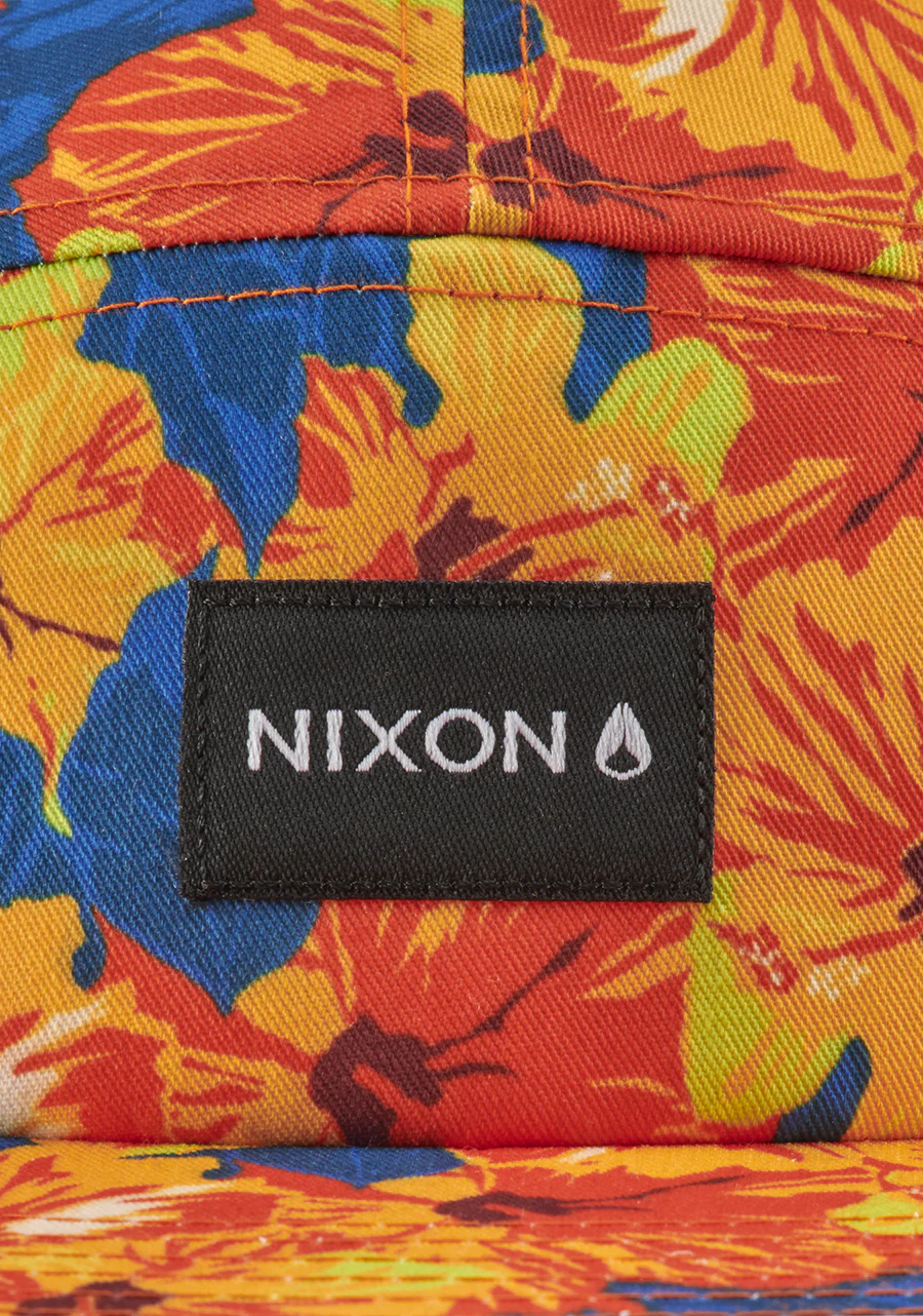 Mikey 5 Panel Hat - Orange / Multi - Image 4