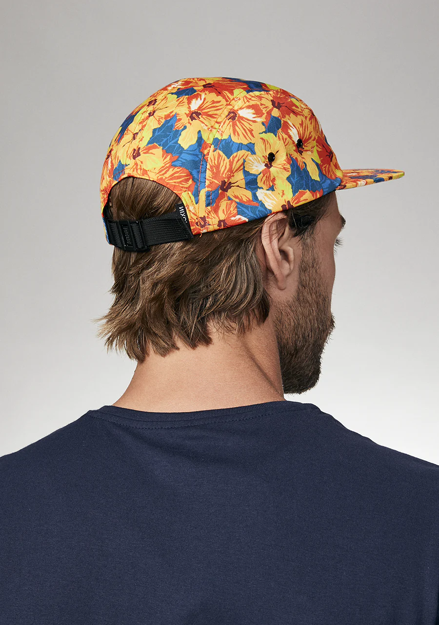 Mikey 5 Panel Hat - Orange / Multi - Image 6