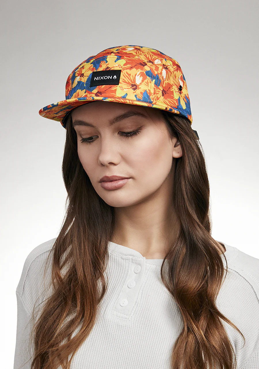 Mikey 5 Panel Hat - Orange / Multi - Image 7