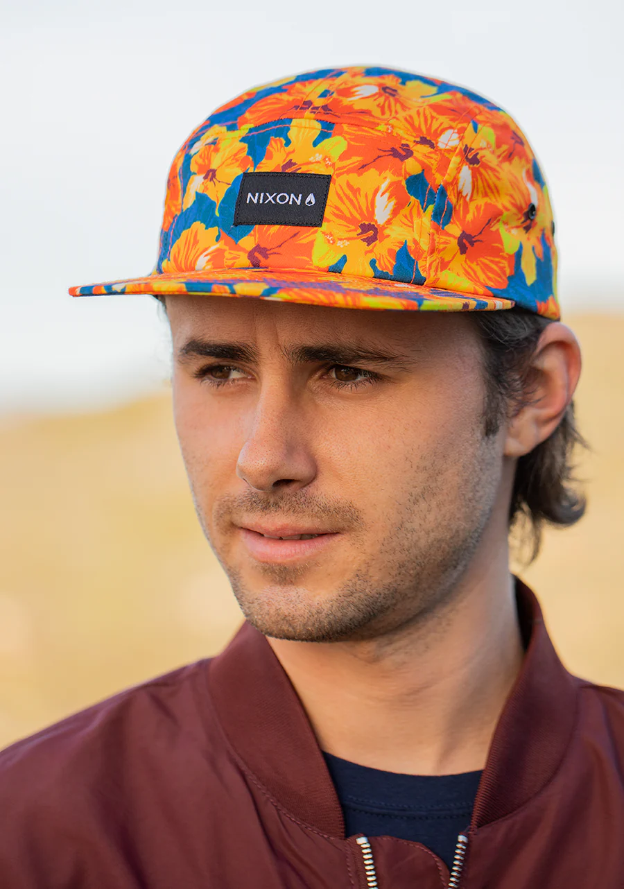 Mikey 5 Panel Hat - Orange / Multi - Image 8