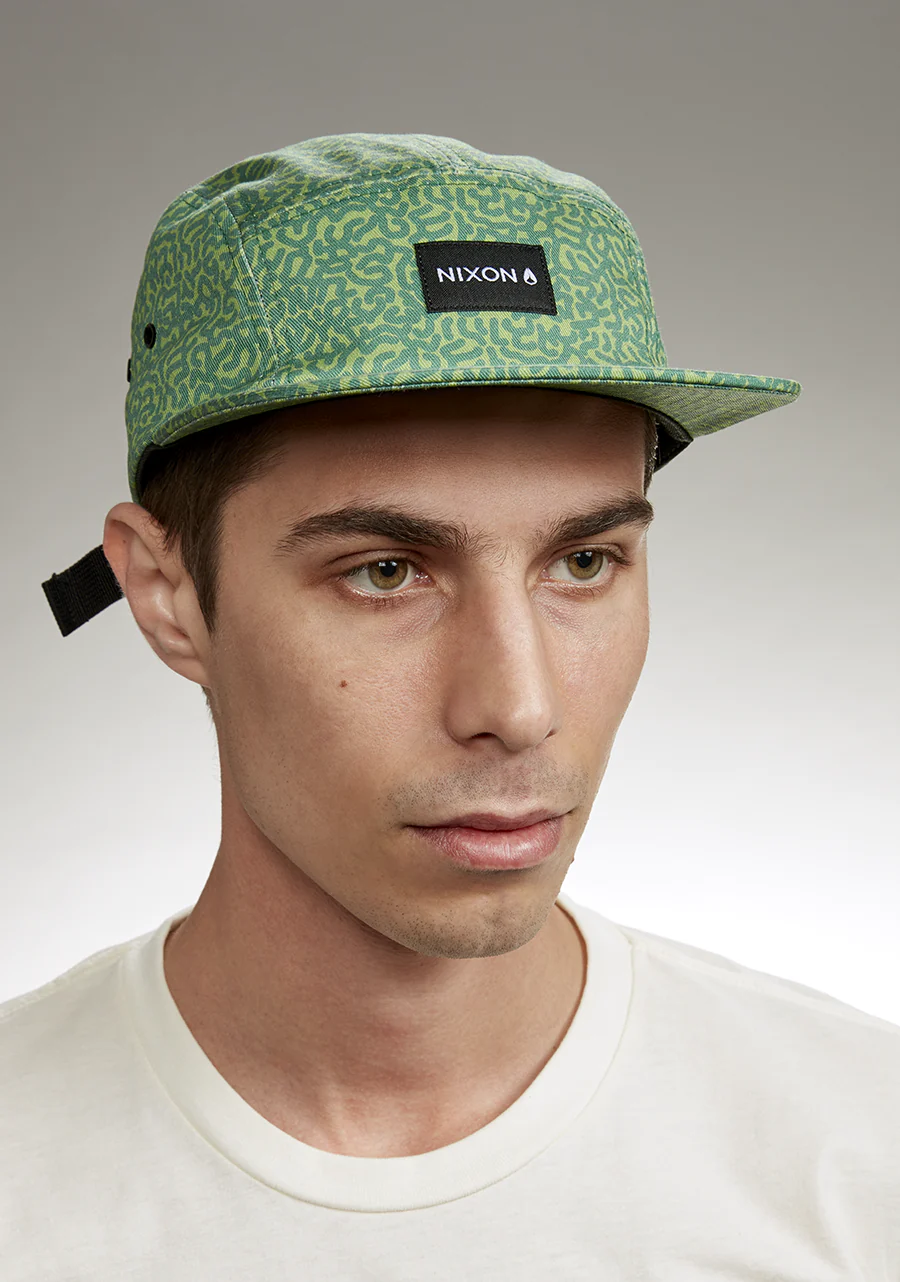 Mikey 5 Panel Hat - Squigg / Green - Image 5
