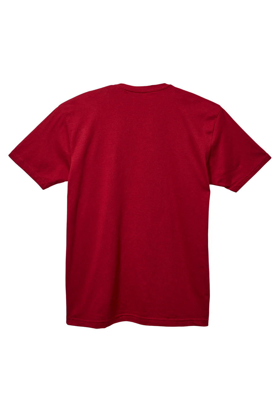 OG Script Eco-Repreve® T-Shirt - Cardinal / White - Image 2