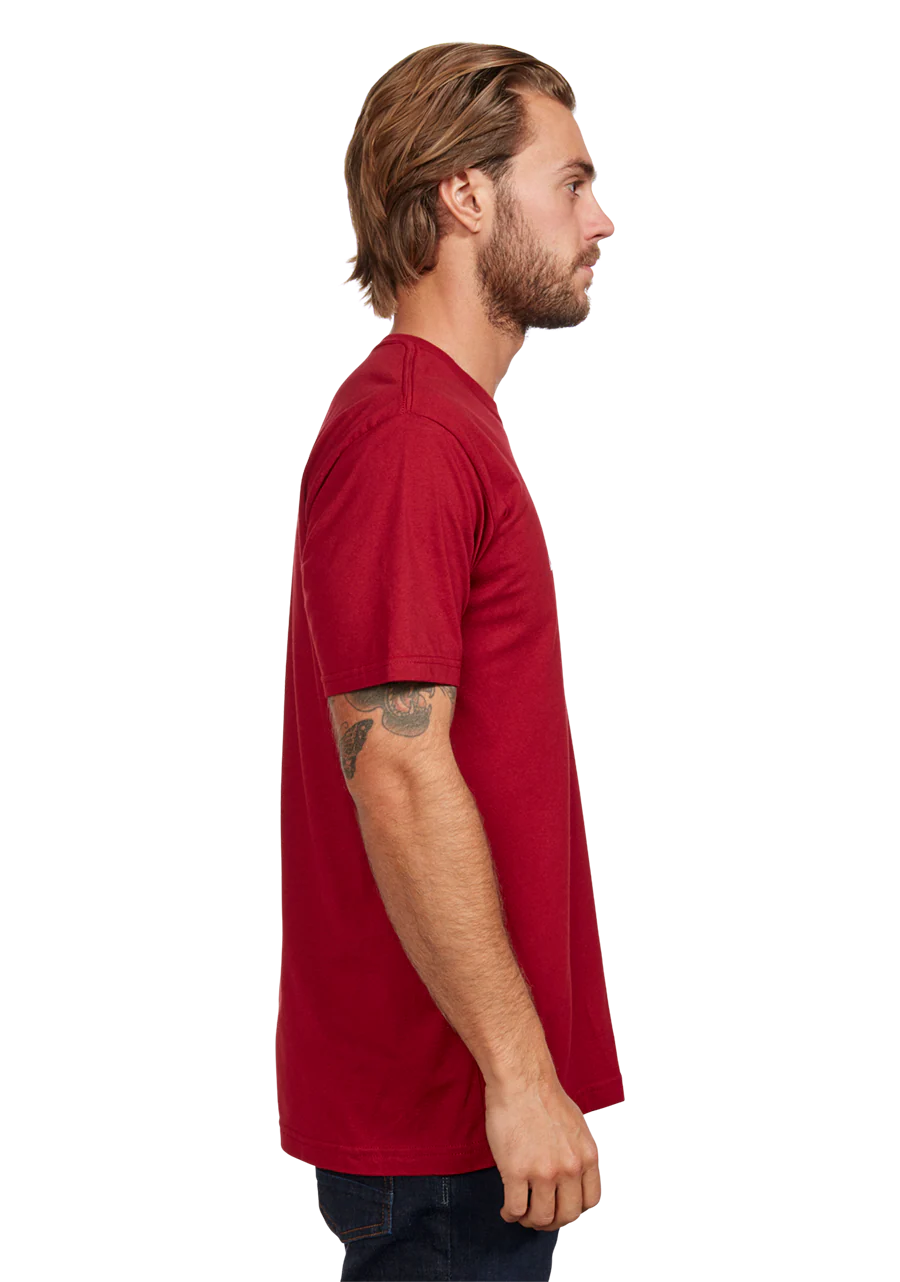 OG Script Eco-Repreve® T-Shirt - Cardinal / White - Image 4
