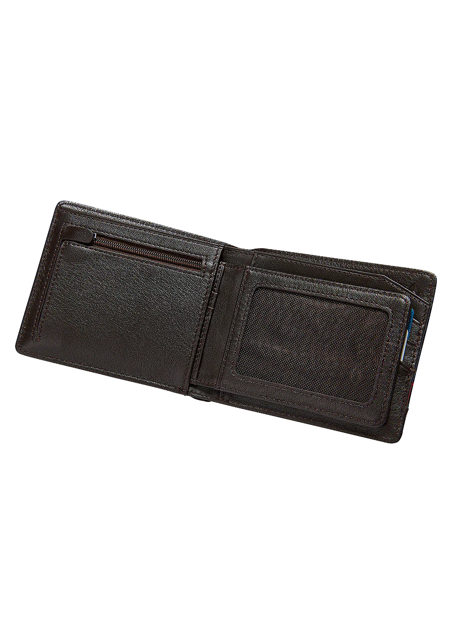 Pass Leather Coin Wallet - Brown - Image 2