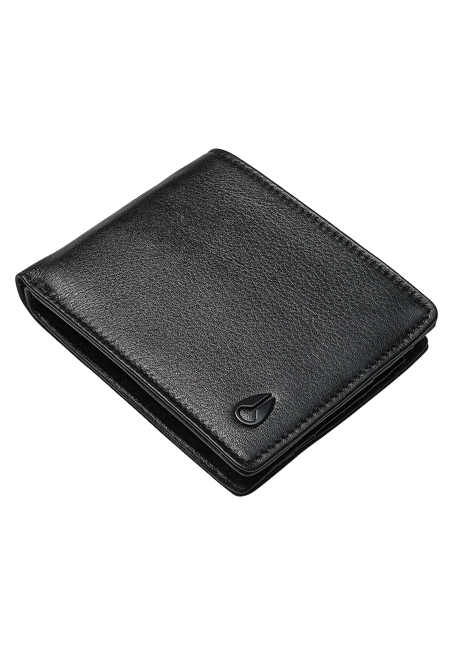 Pass Leather Wallet - Black