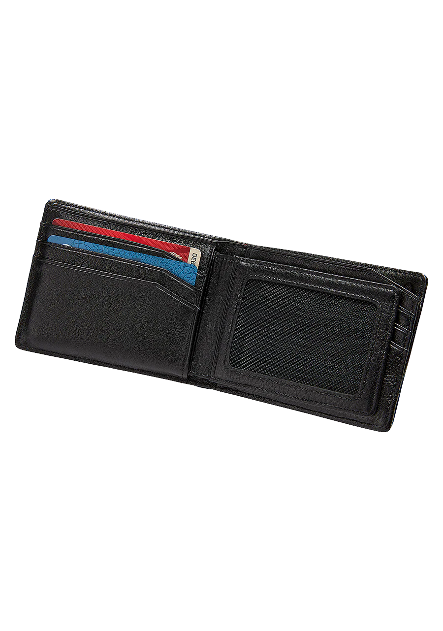 Pass Leather Wallet - Black - Image 2