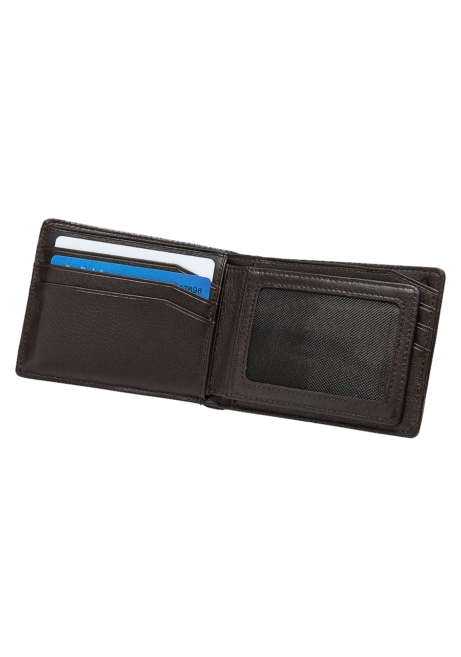 Pass Leather Wallet - Brown - Image 2