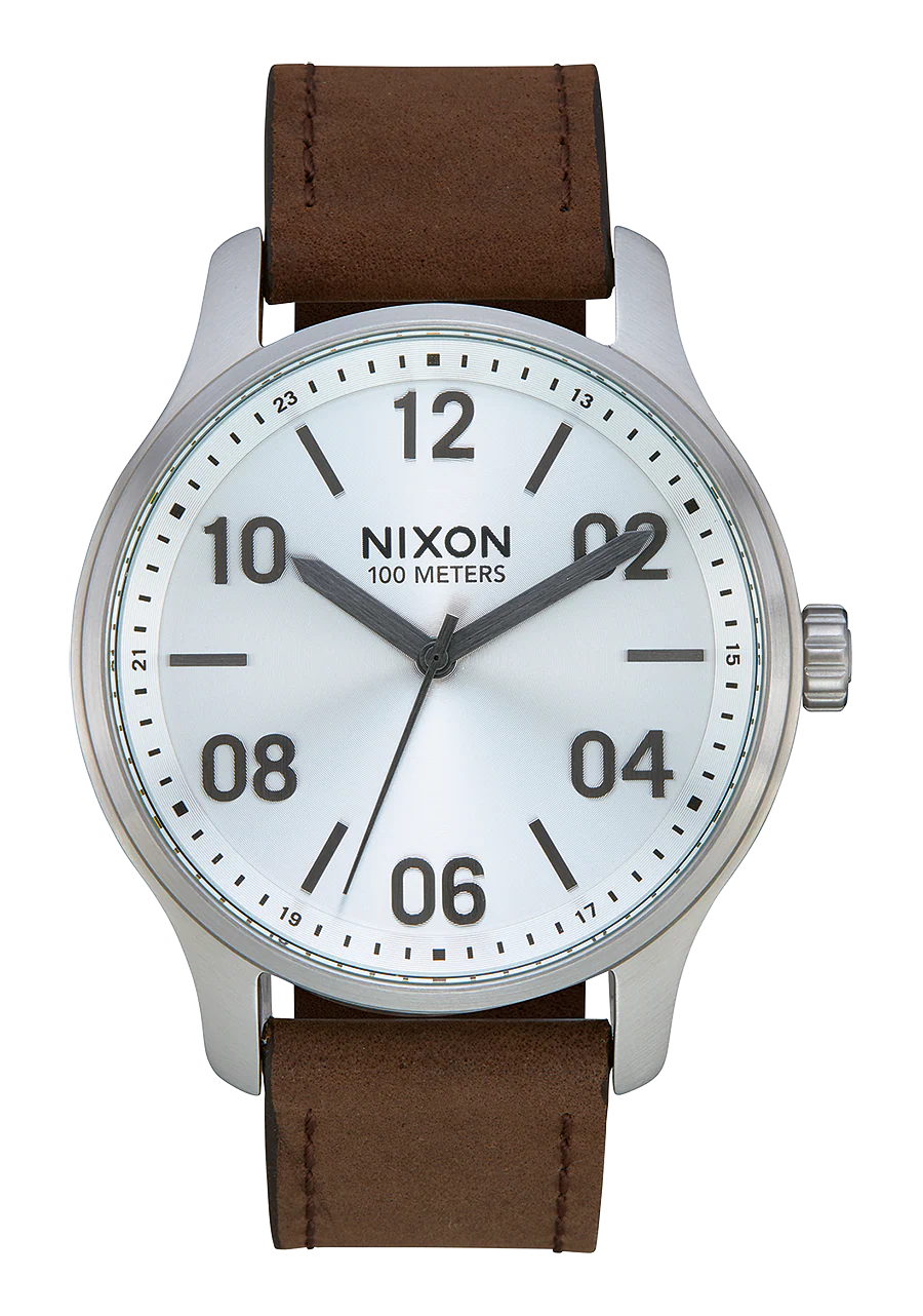 Patrol Leather - Silver / Brown