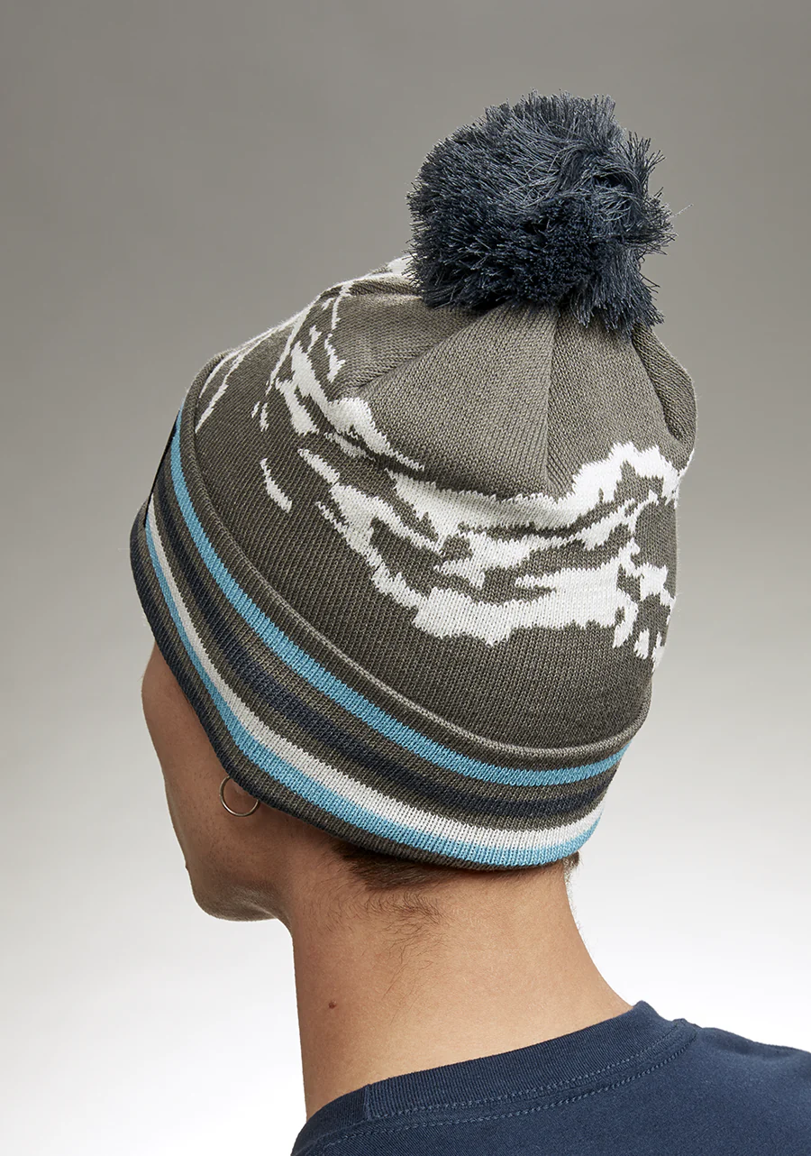 Ridge Pom Beanie - Gray / Multi - Image 4