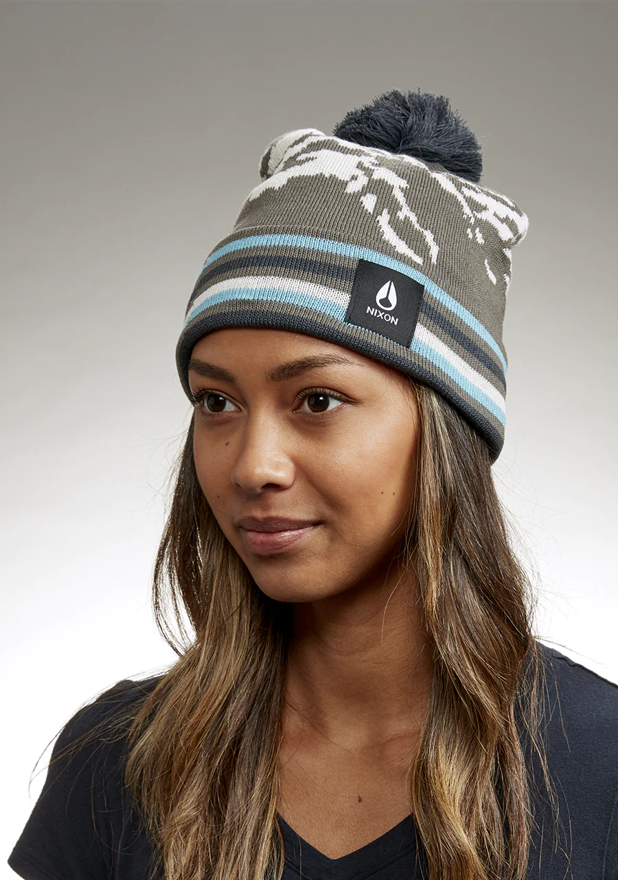 Ridge Pom Beanie - Gray / Multi - Image 5