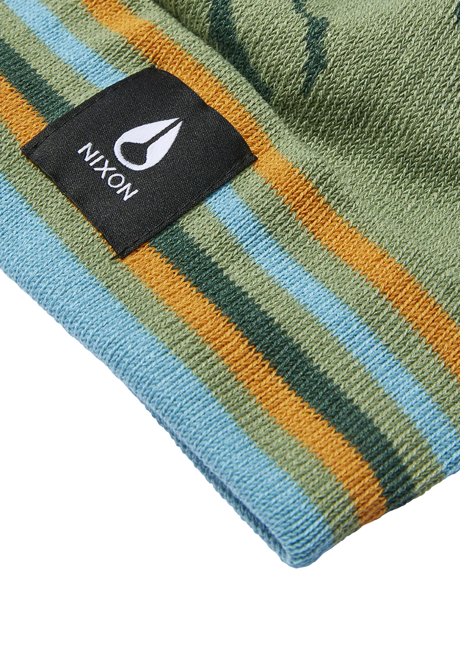 Ridge Pom Beanie - Jade / Multi - Image 2