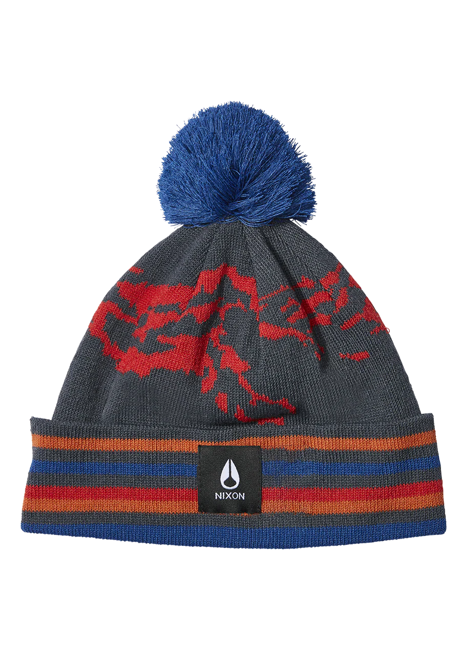 Ridge Pom Beanie - Navy / Multi