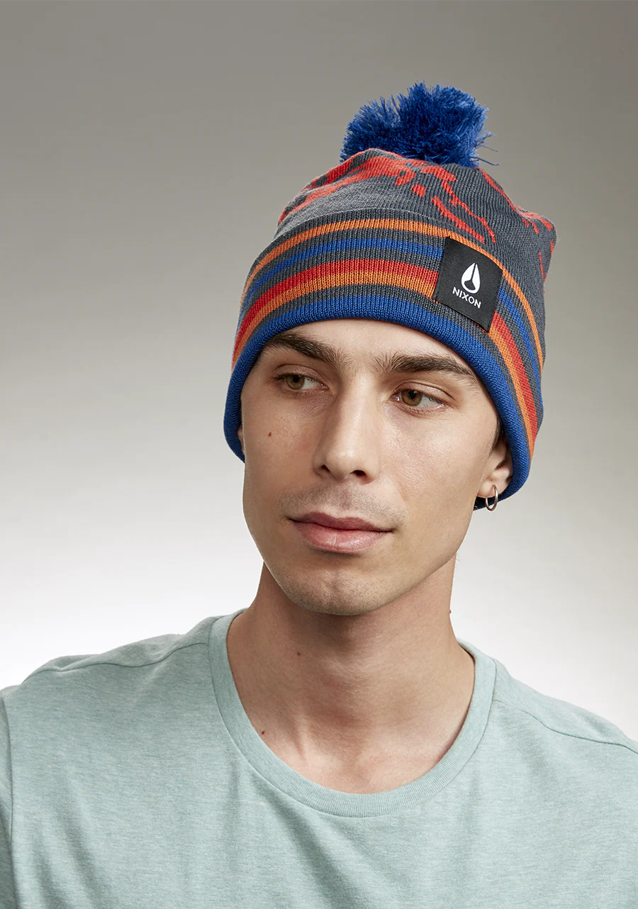 Ridge Pom Beanie - Navy / Multi - Image 3