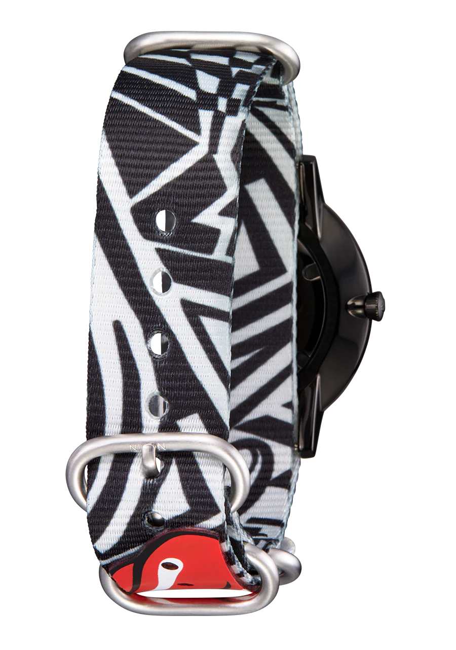 Rolling Stones 20mm Recycled One Piece Band - Black / Gray - Image 5