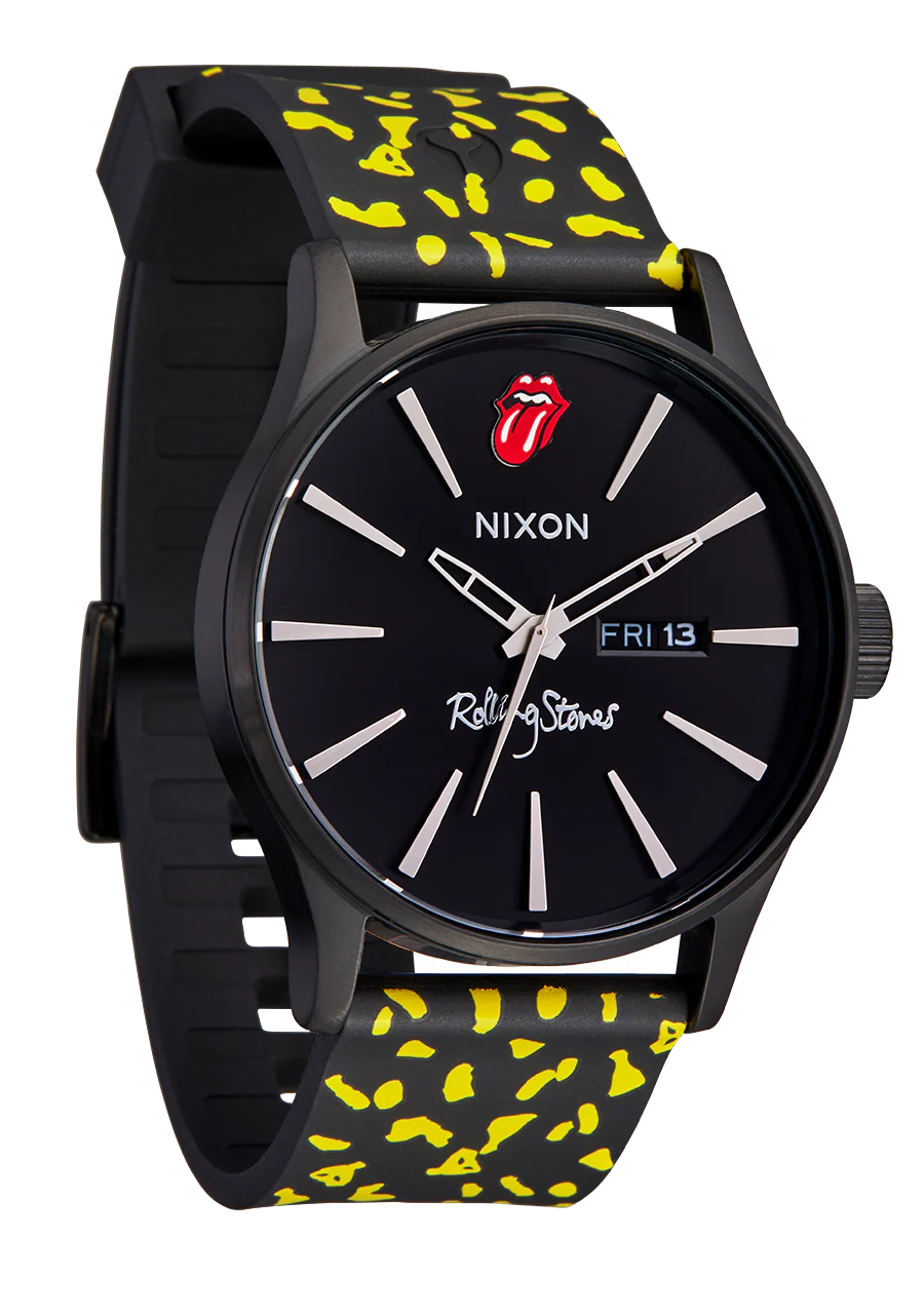 Rolling Stones 23mm FKM Rubber Band - Black / Yellow - Image 4