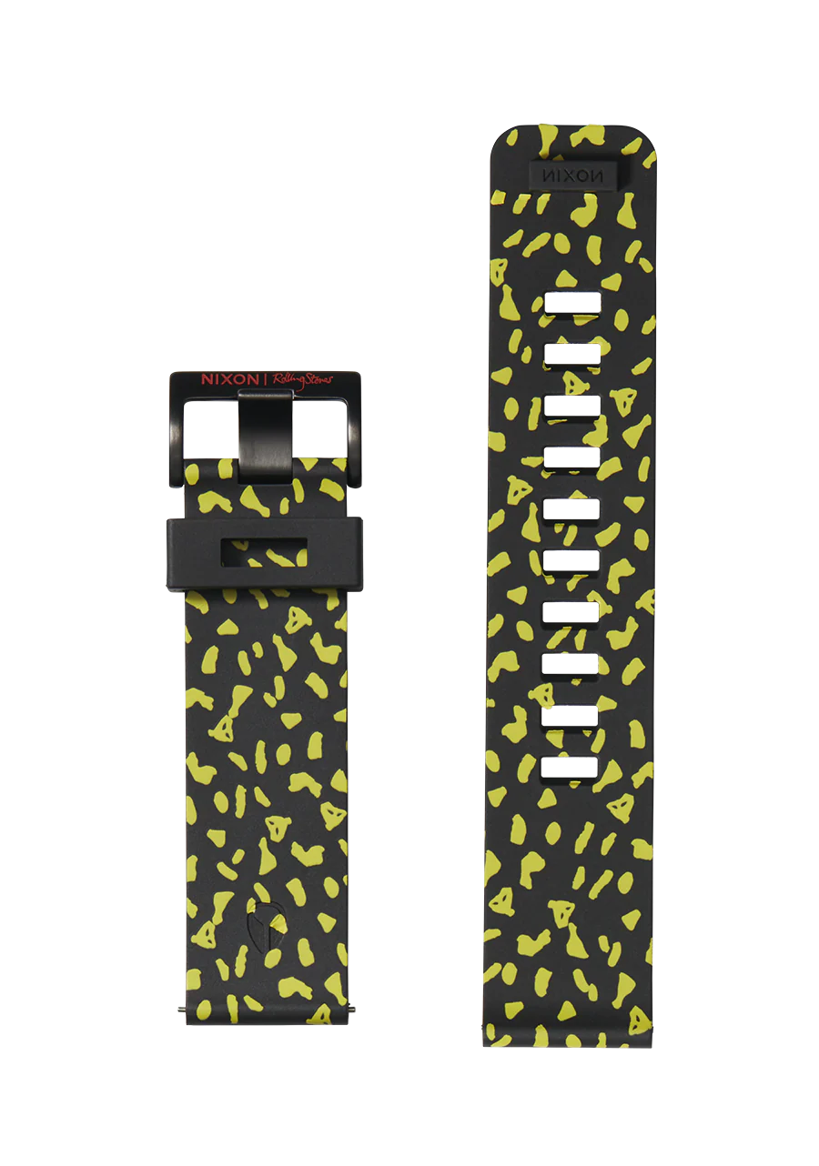 Rolling Stones 23mm FKM Rubber Band - Black / Yellow - Image 8