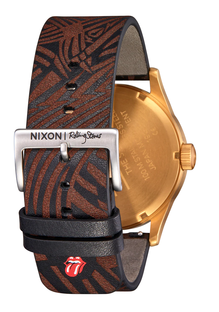 Rolling Stones 23mm Leather Band - Black - Image 6