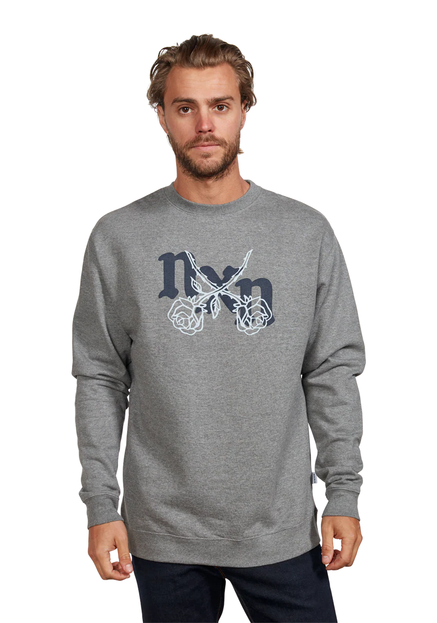 Rosas Crew Sweatshirt - Dark Heather Gray / Gray - Image 3