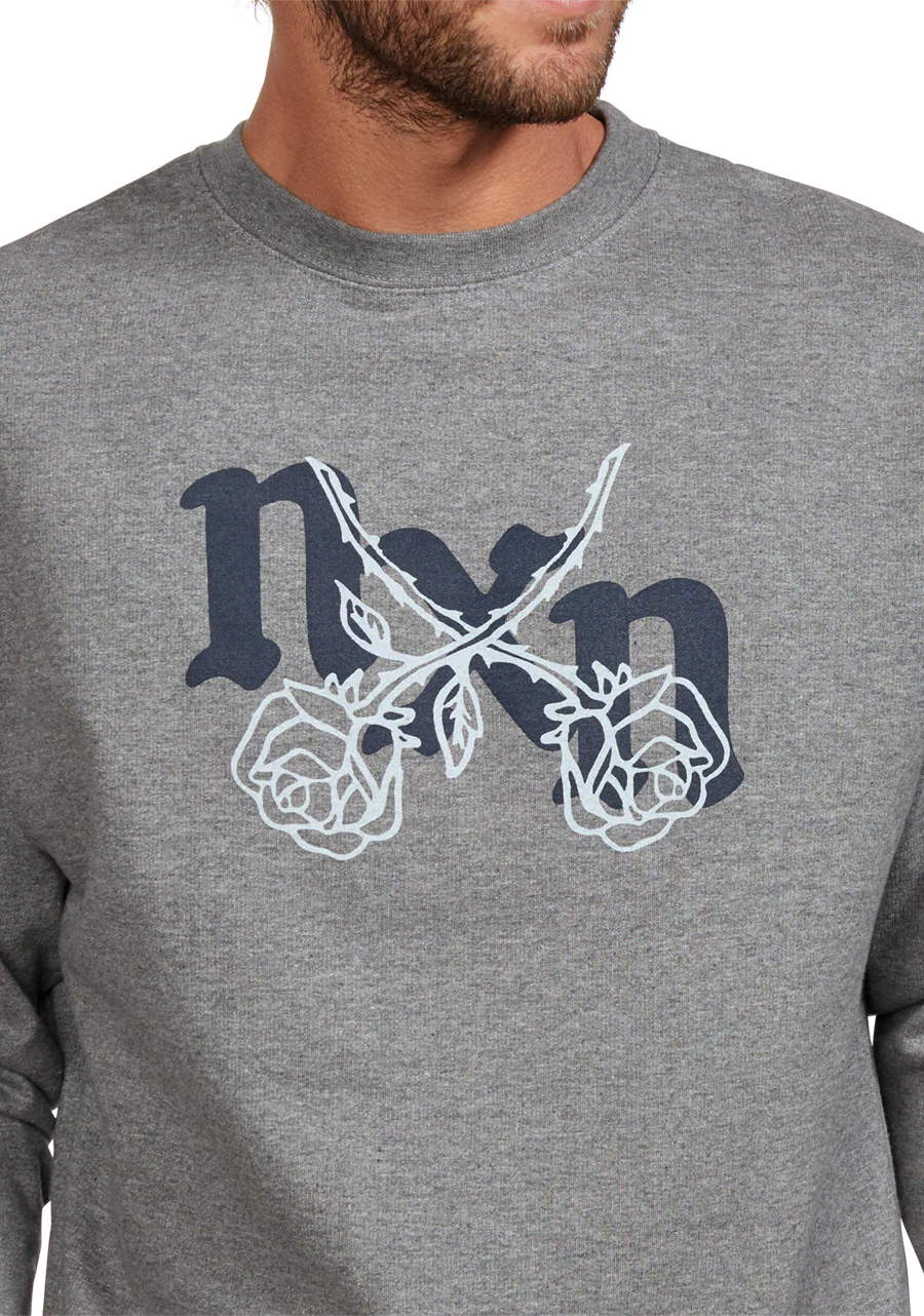 Rosas Crew Sweatshirt - Dark Heather Gray / Gray - Image 6