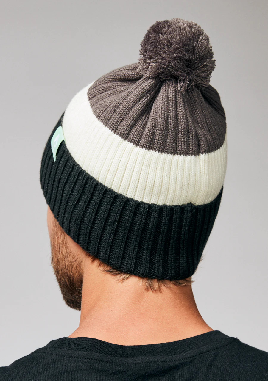 Schrader Pom Beanie - Gray / Black - Image 4