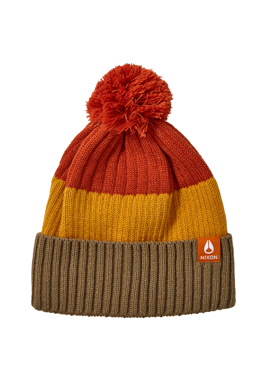 Schrader Pom Beanie - Vintage Orange Multi