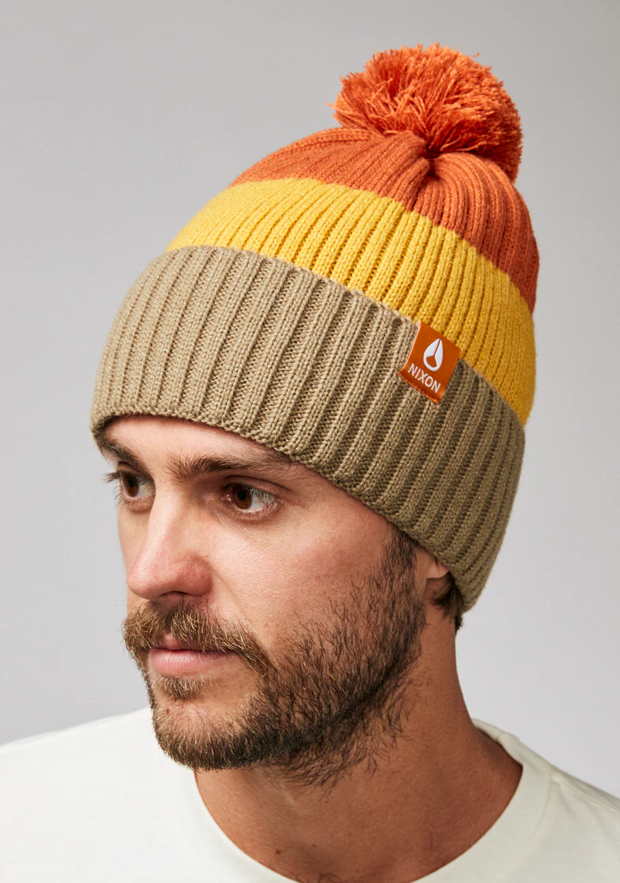 Schrader Pom Beanie - Vintage Orange Multi - Image 3