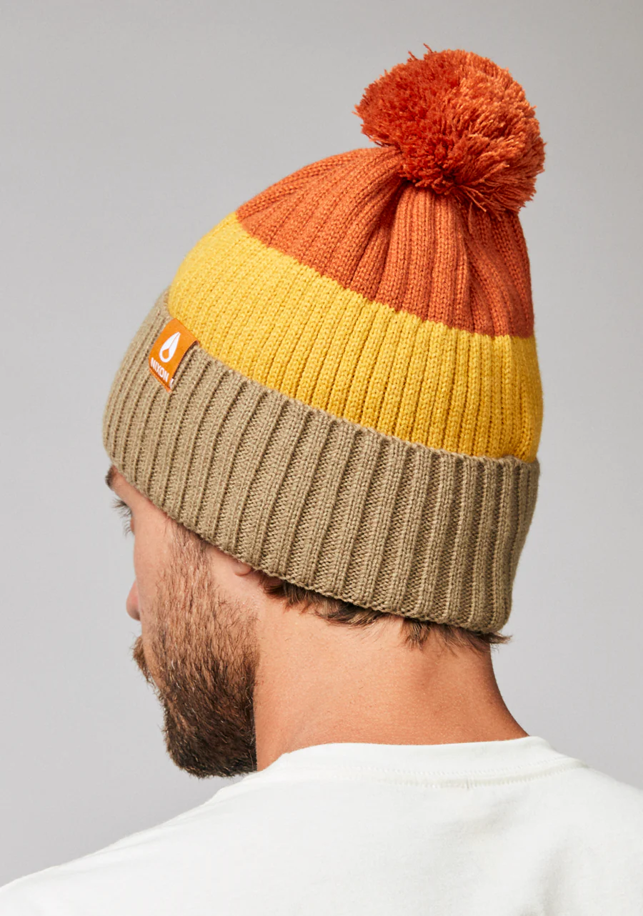 Schrader Pom Beanie - Vintage Orange Multi - Image 4