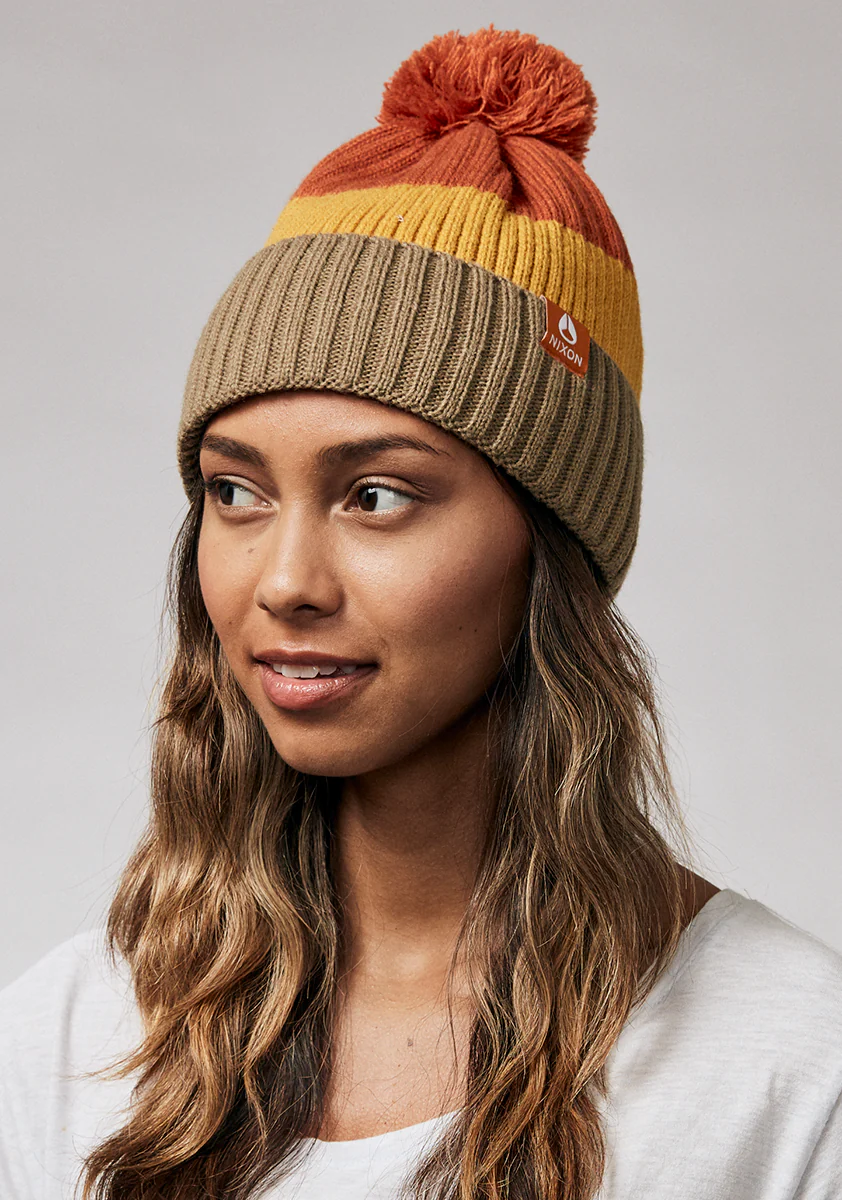 Schrader Pom Beanie - Vintage Orange Multi - Image 5