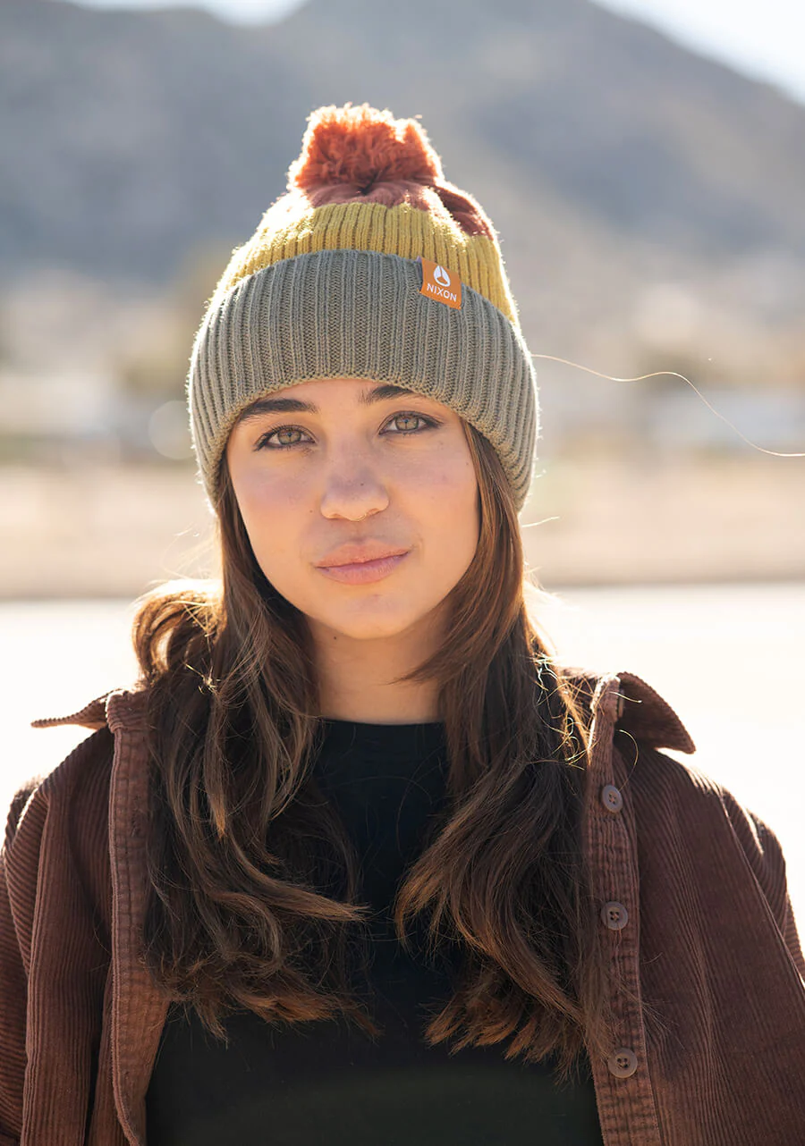 Schrader Pom Beanie - Vintage Orange Multi - Image 6