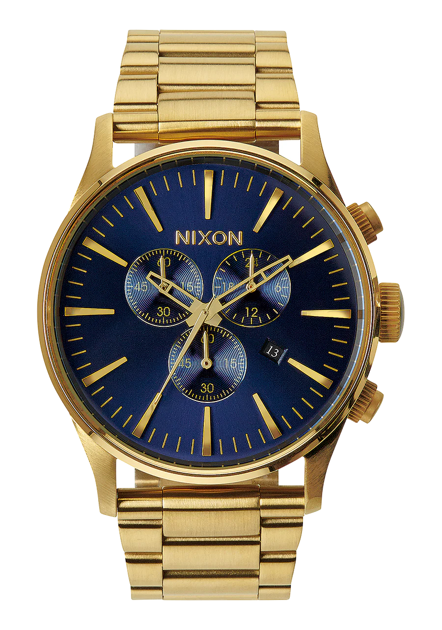 Sentry Chrono - Gold / Blue Sunray