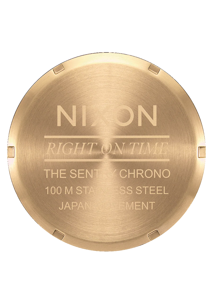 Sentry Chrono Leather - Gold / Indigo / Brown - Image 5