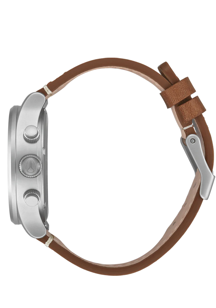 Sentry Chrono Leather - Lt Gunmetal / Basalt / Sienna - Image 3