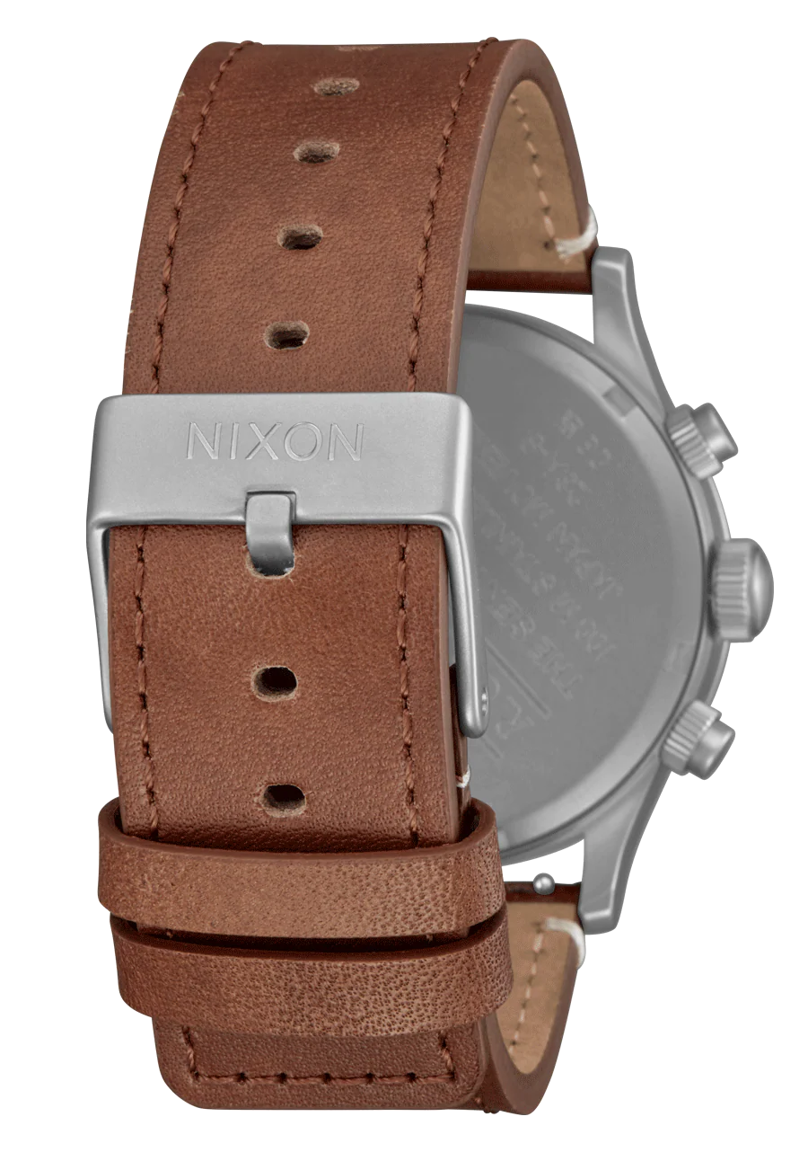 Sentry Chrono Leather - Lt Gunmetal / Basalt / Sienna - Image 4