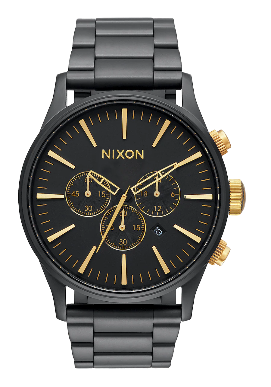 Sentry Chrono - Matte Black / Gold