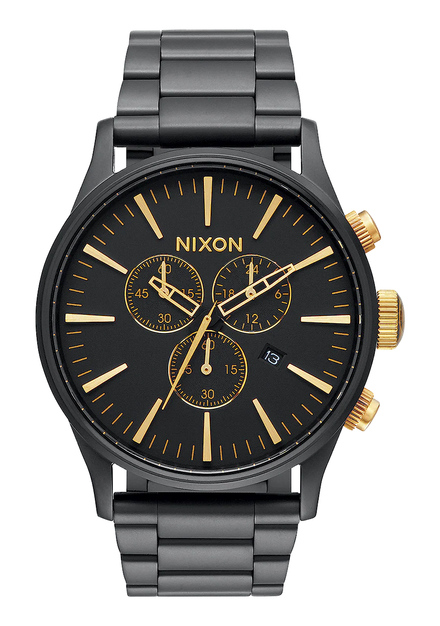 Sentry Chrono - Matte Black / Gold