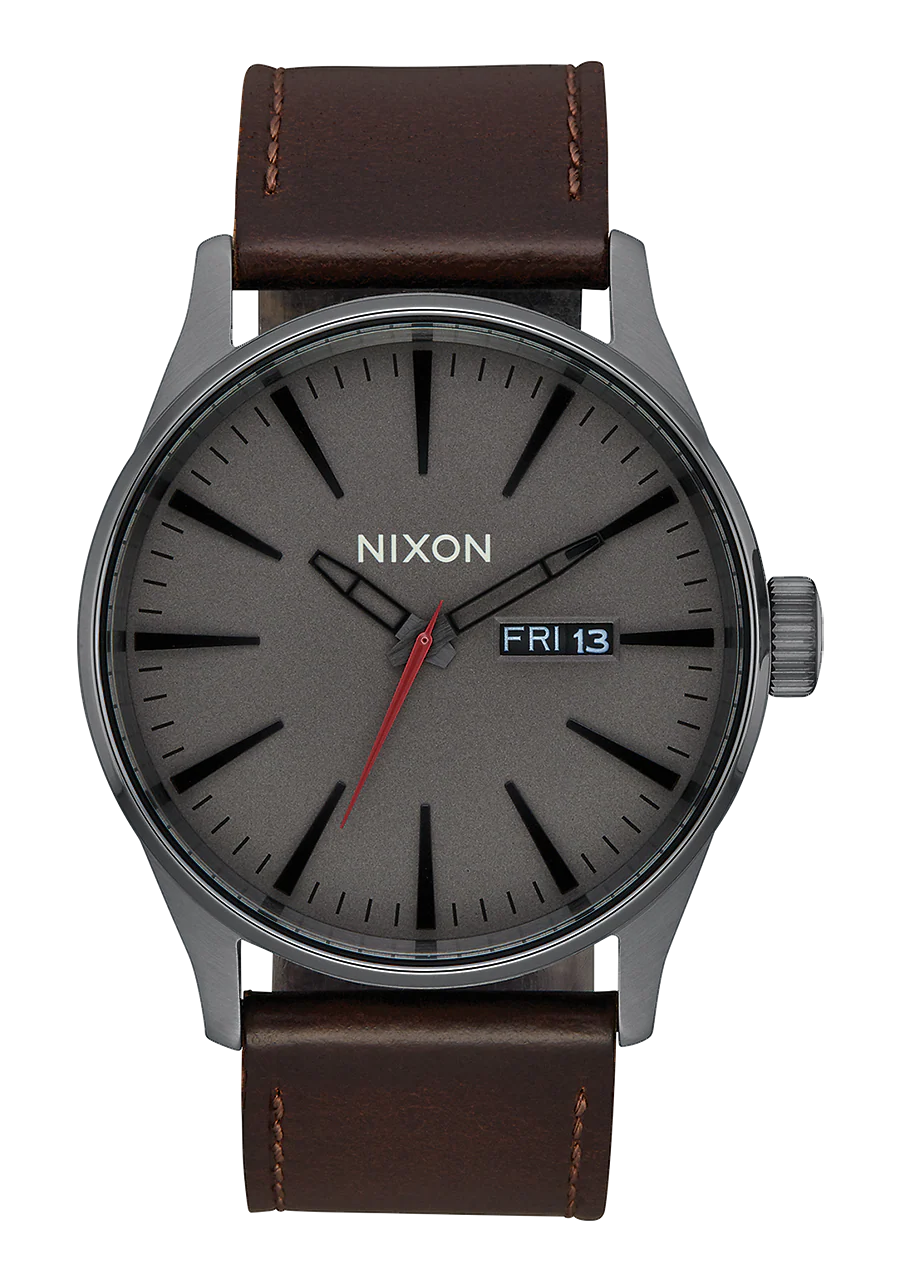 Sentry Leather - Gunmetal / Black / Dark Brown