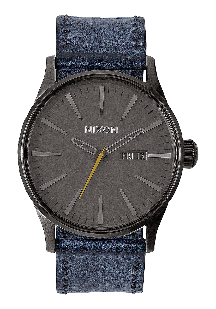 Sentry Leather - Gunmetal / Navy
