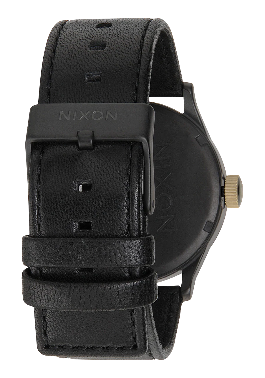 Sentry Leather - Matte Black / Gold - Image 3