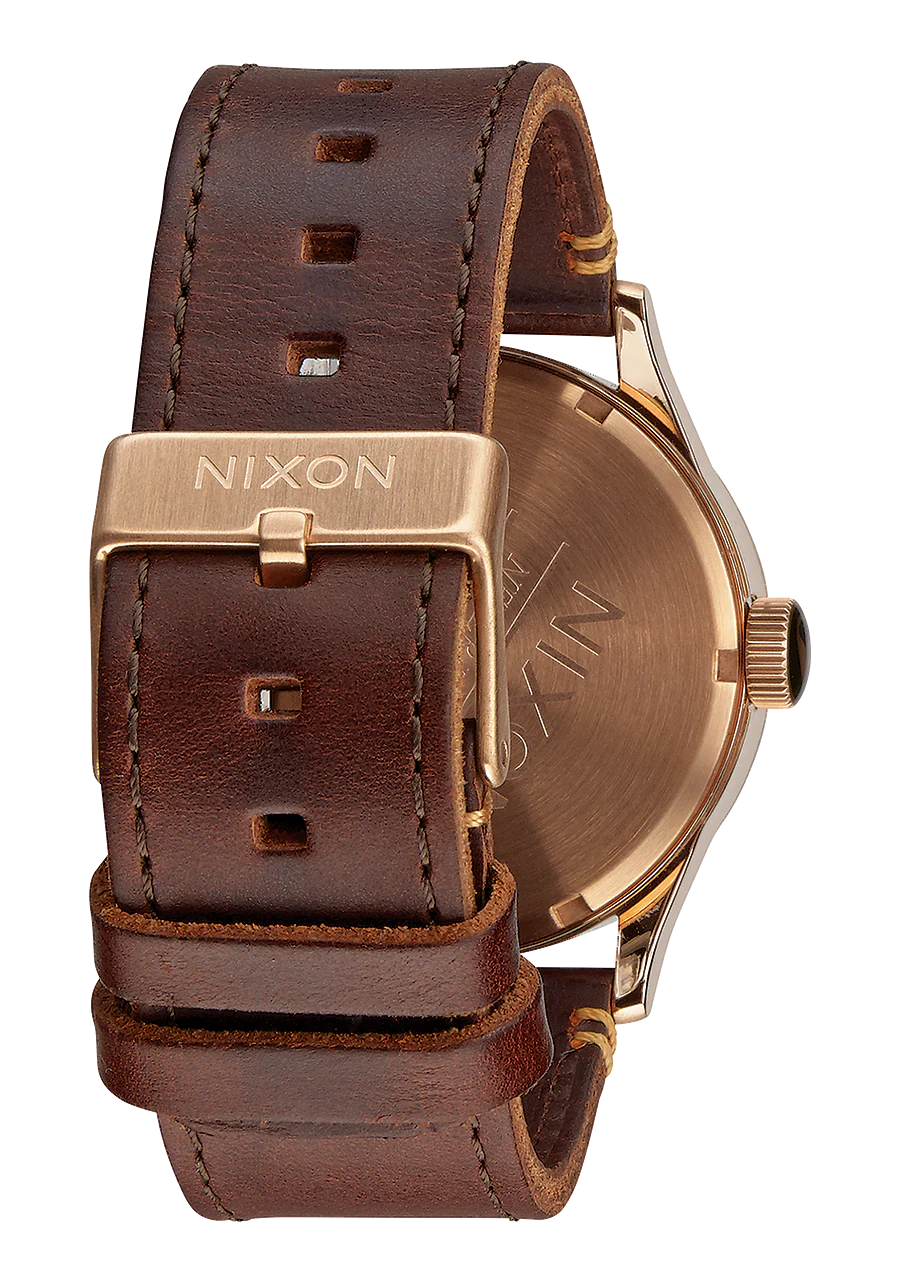 Sentry Leather - Rose Gold / Gunmetal / Brown - Image 3