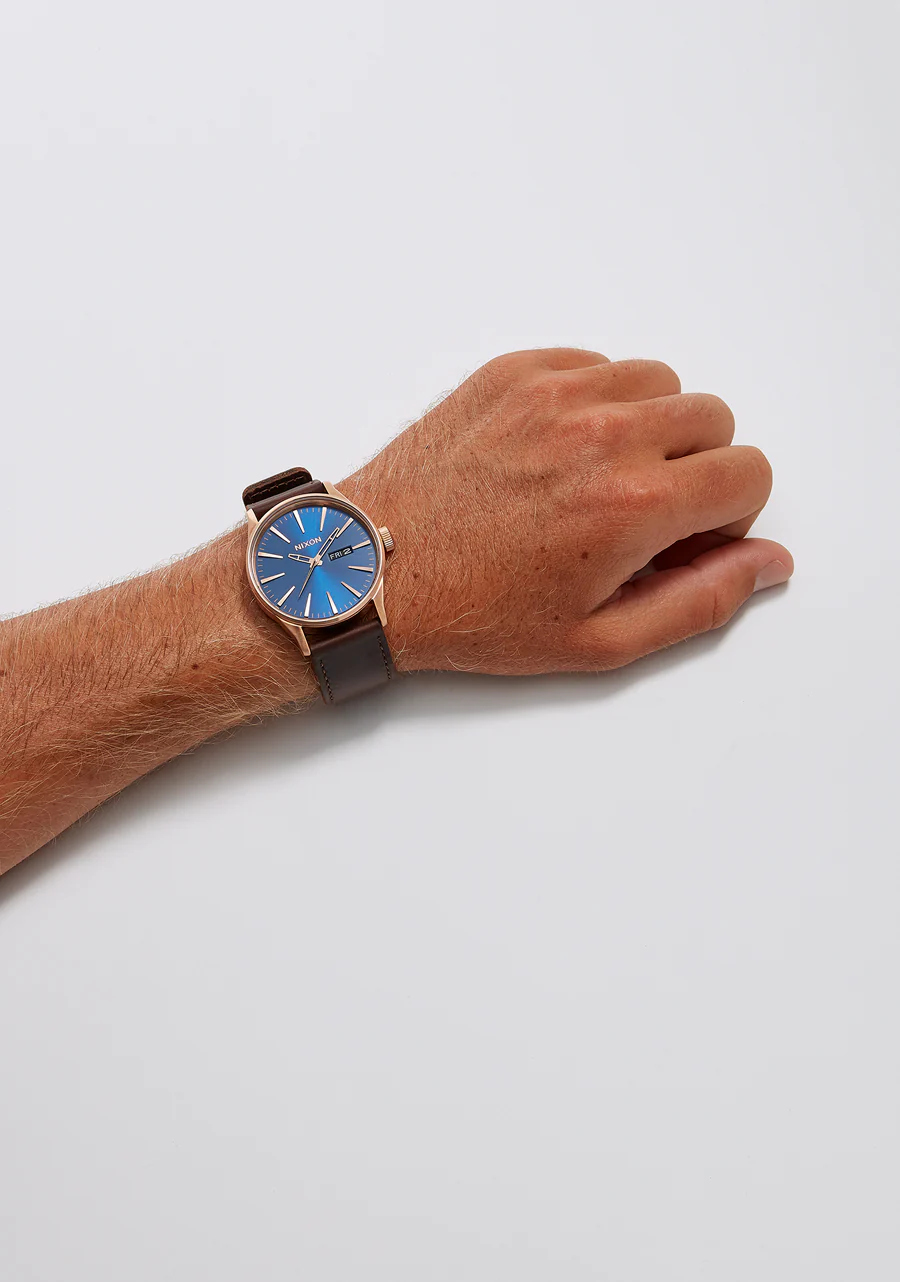 Sentry Leather - Rose Gold / Navy / Brown - Image 5