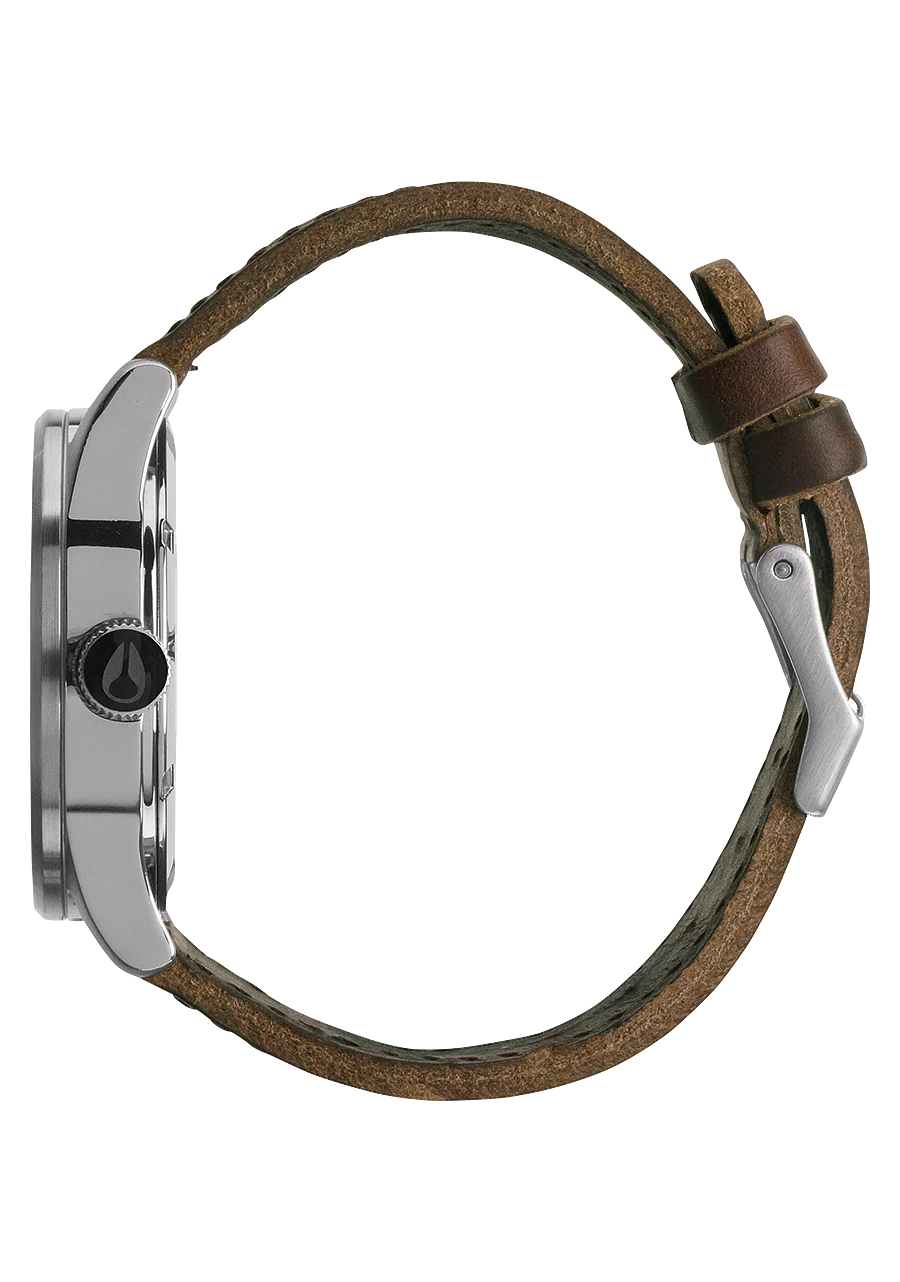 Sentry Leather - Silver / Brown - Image 2