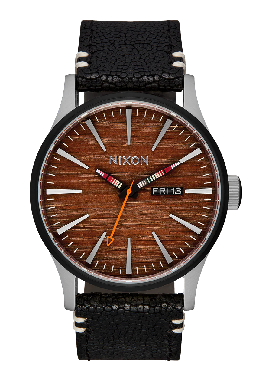 Sentry Leather - Silver / Rosewood / Black