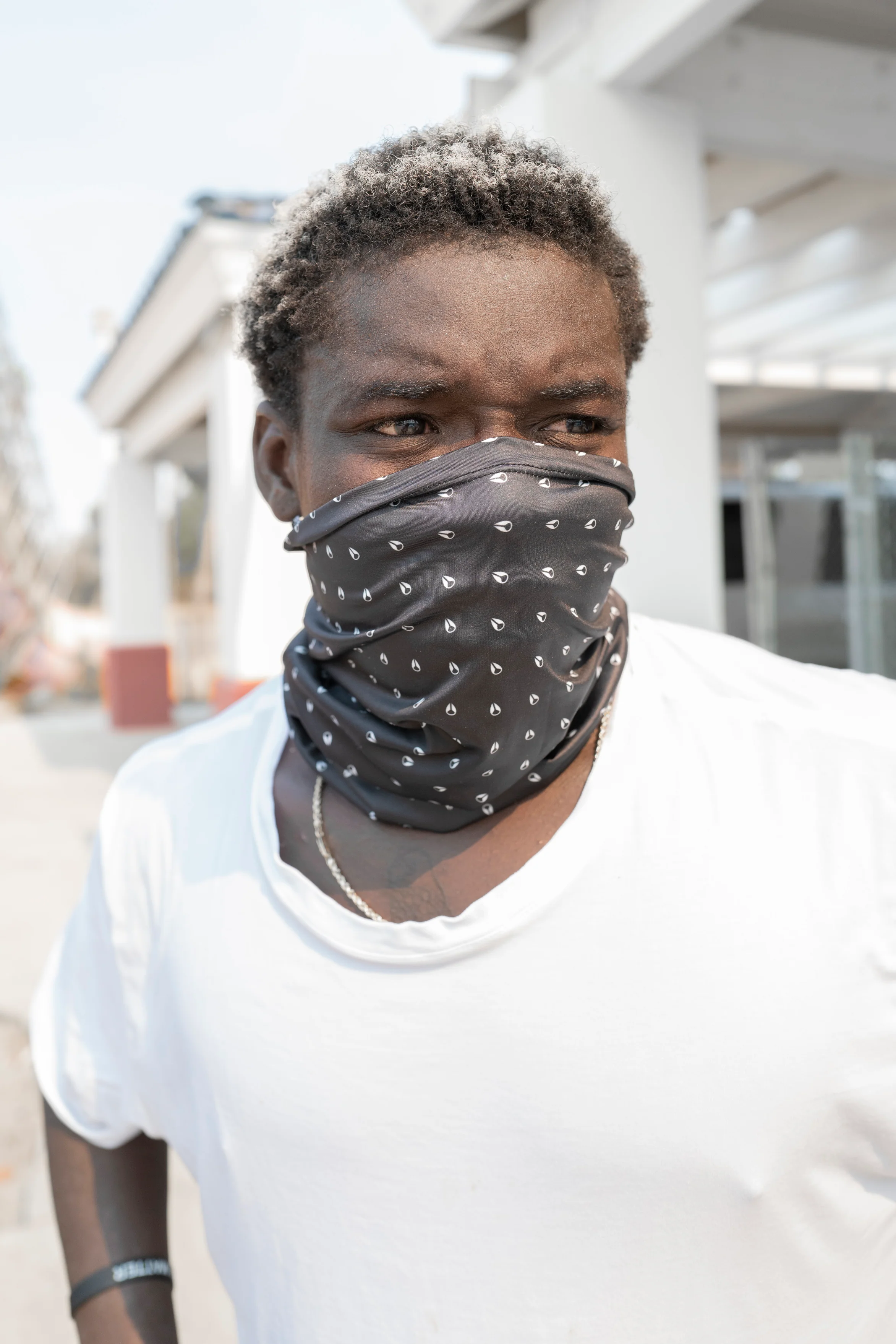 Silo Neck Gaiter - Red / White - Image 5