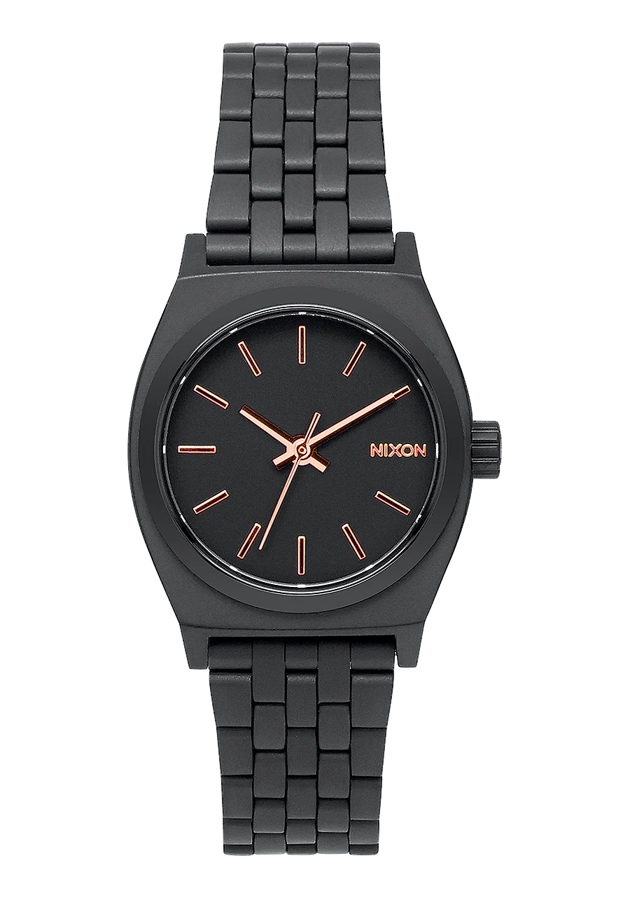 Small Time Teller - All Black / Rose Gold