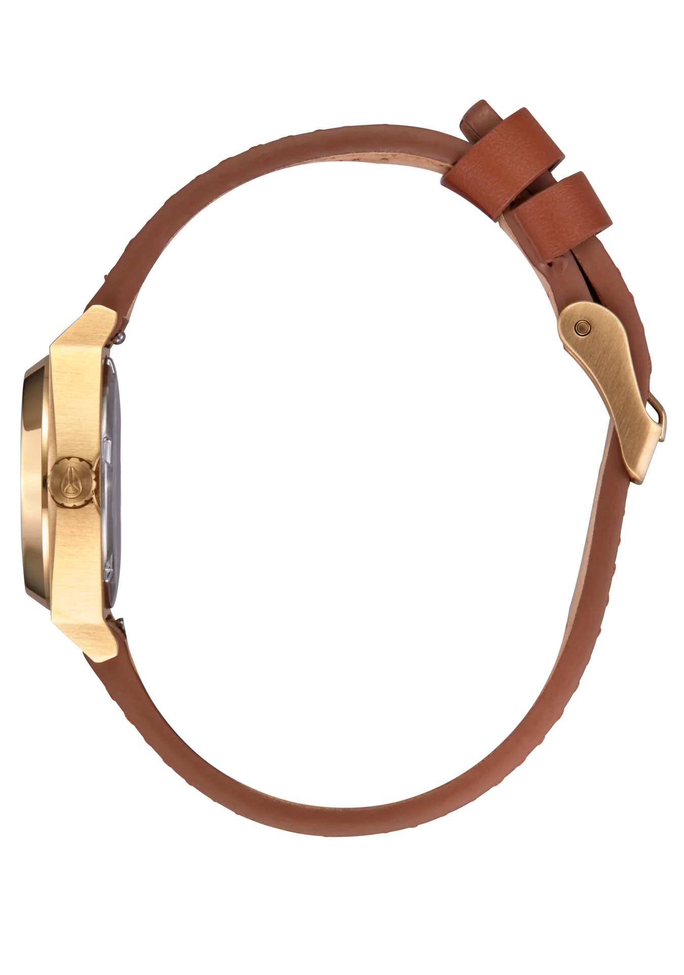 Small Time Teller Leather - Light Gold / White Sunray - Image 3