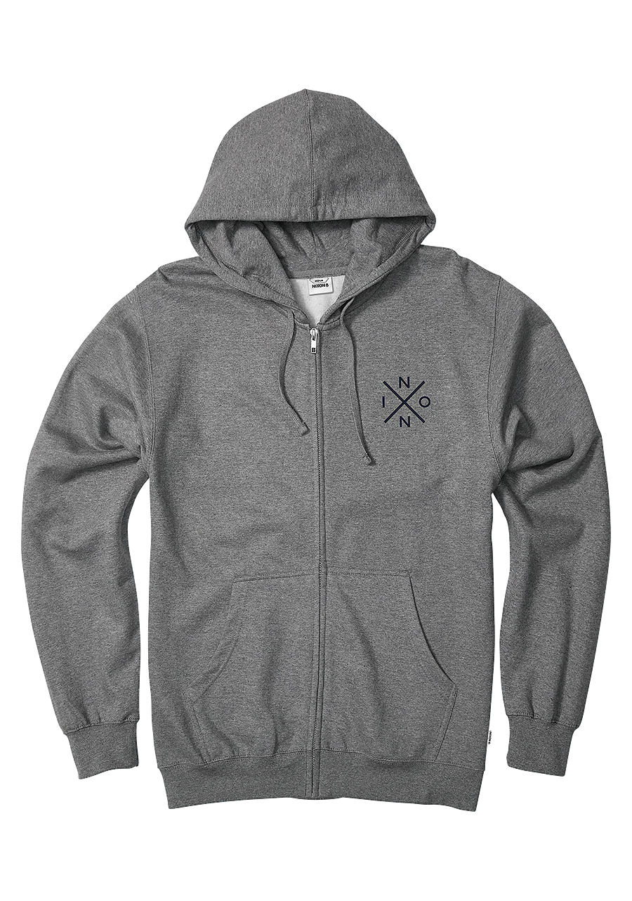 Spot Full Zip Hoodie - Dark Heather Gray