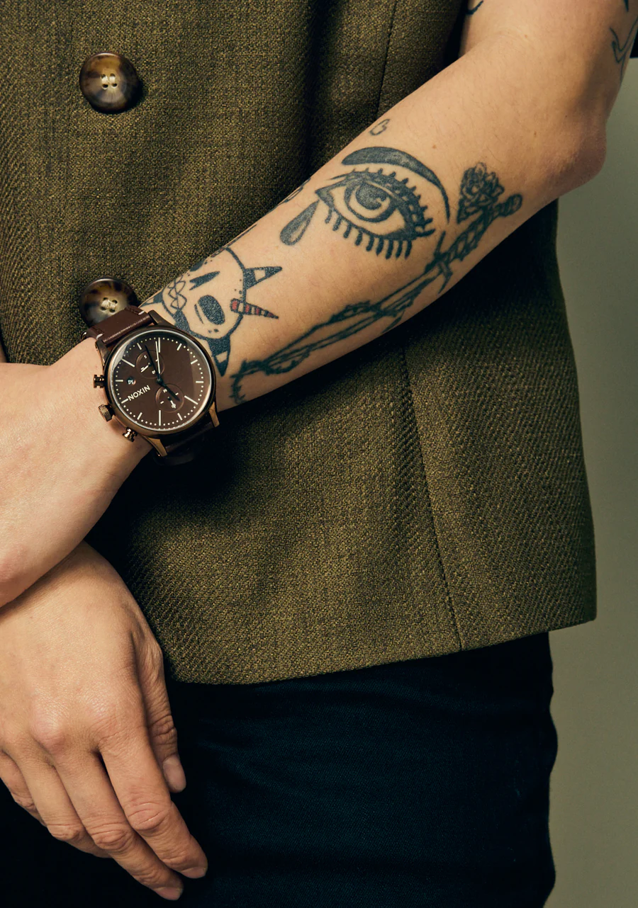Station Chrono Leather - Chocolate / Cappuccino / Brown - Image 9