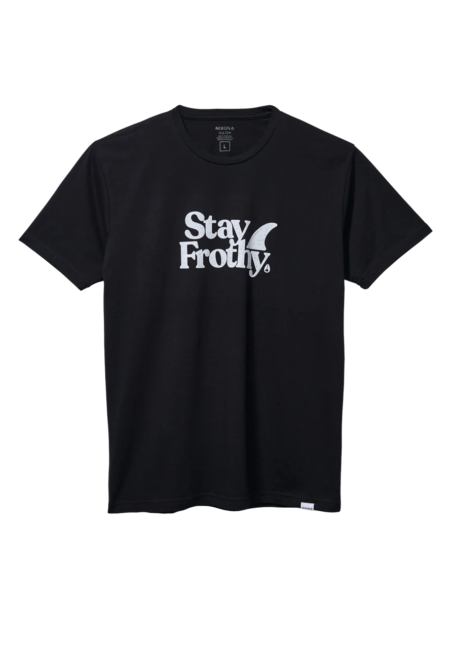 Stay Frothy Repreve® T-Shirt - Black / White