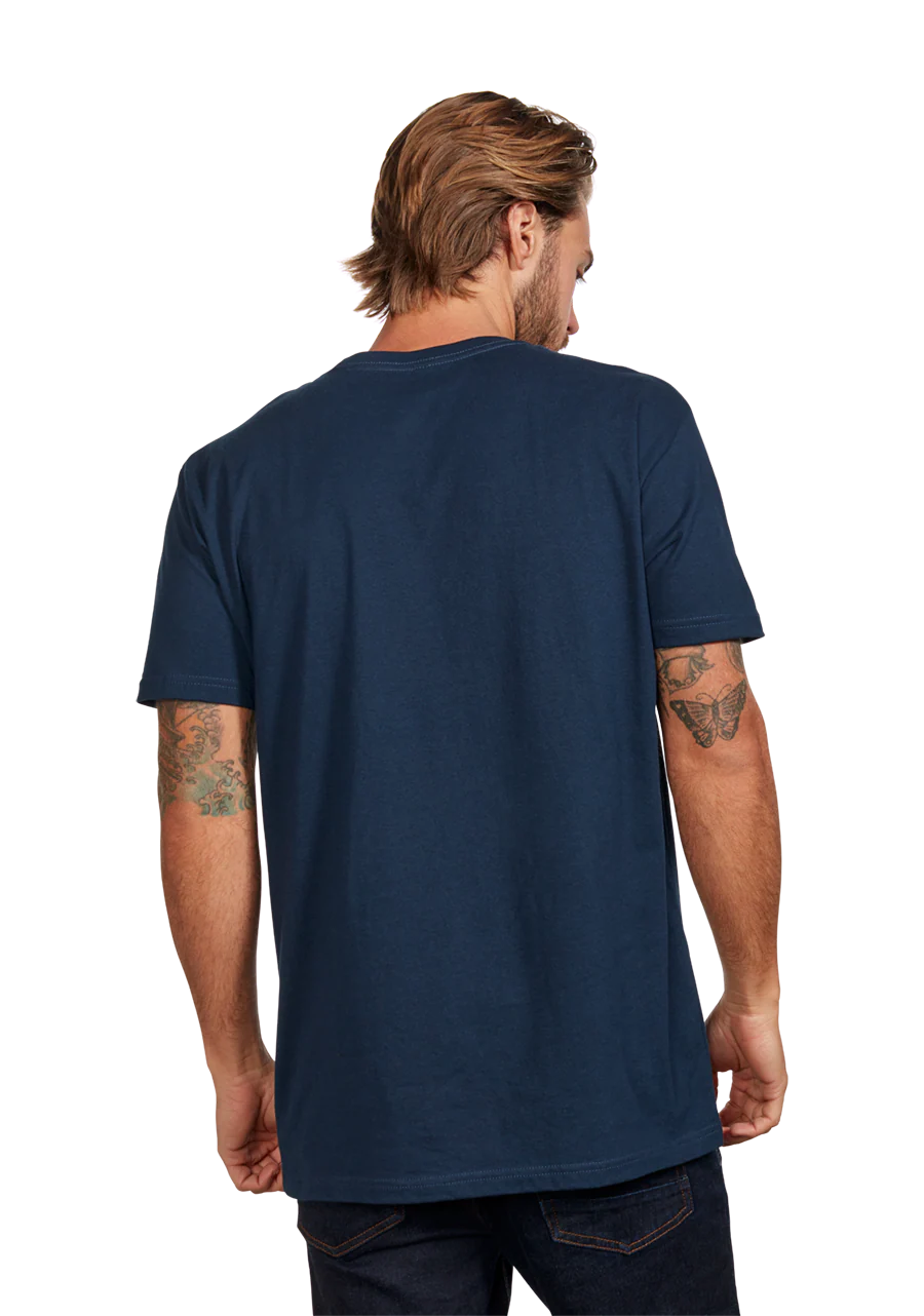 Stay Frothy Repreve® T-Shirt - Navy / Yellow - Image 5